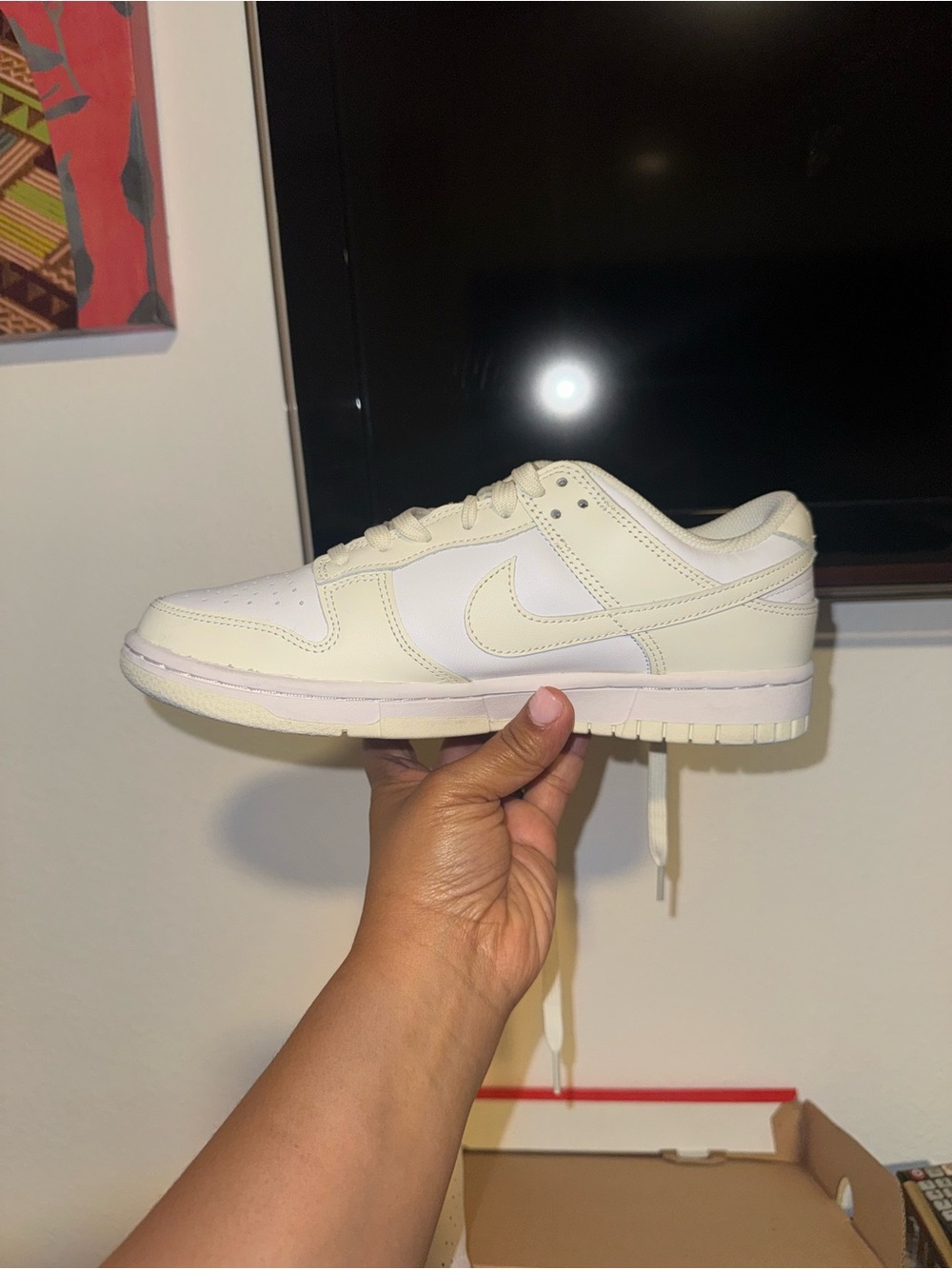 Nike Dunk Low – White/Sail Women’s 8